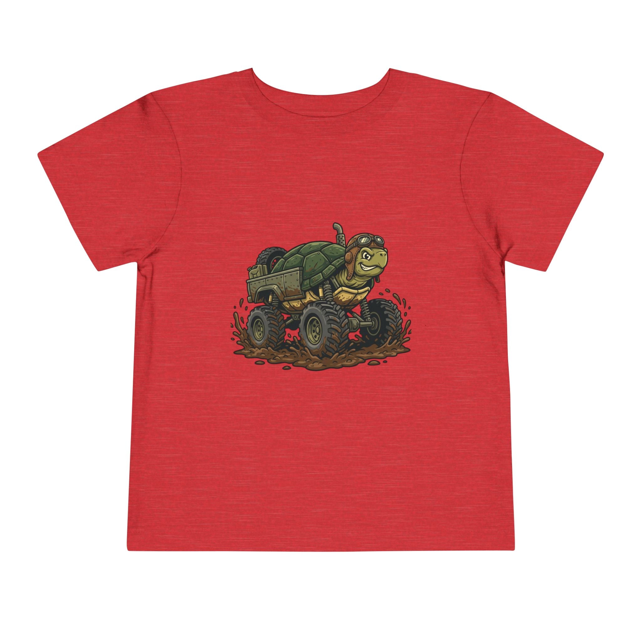 Toddler Tee — 'Turtle Man Mud King' Mud Truck Graphic