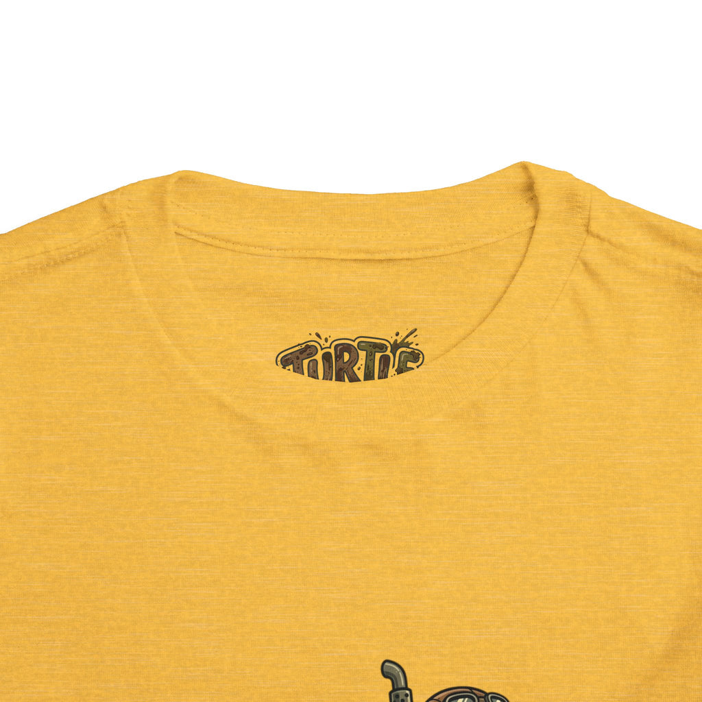 Toddler Tee — 'Turtle Man Mud King' Mud Truck Graphic