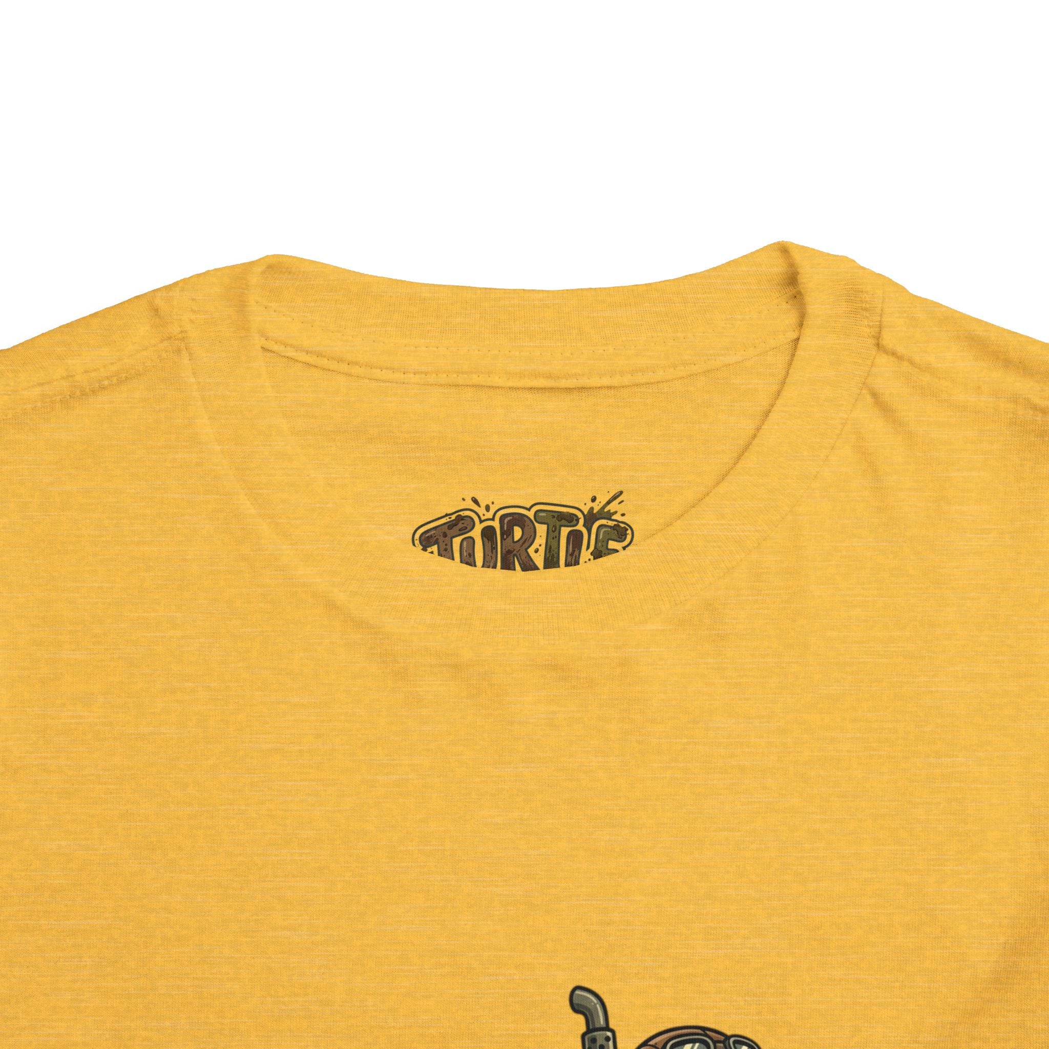 Toddler Tee — 'Turtle Man Mud King' Mud Truck Graphic