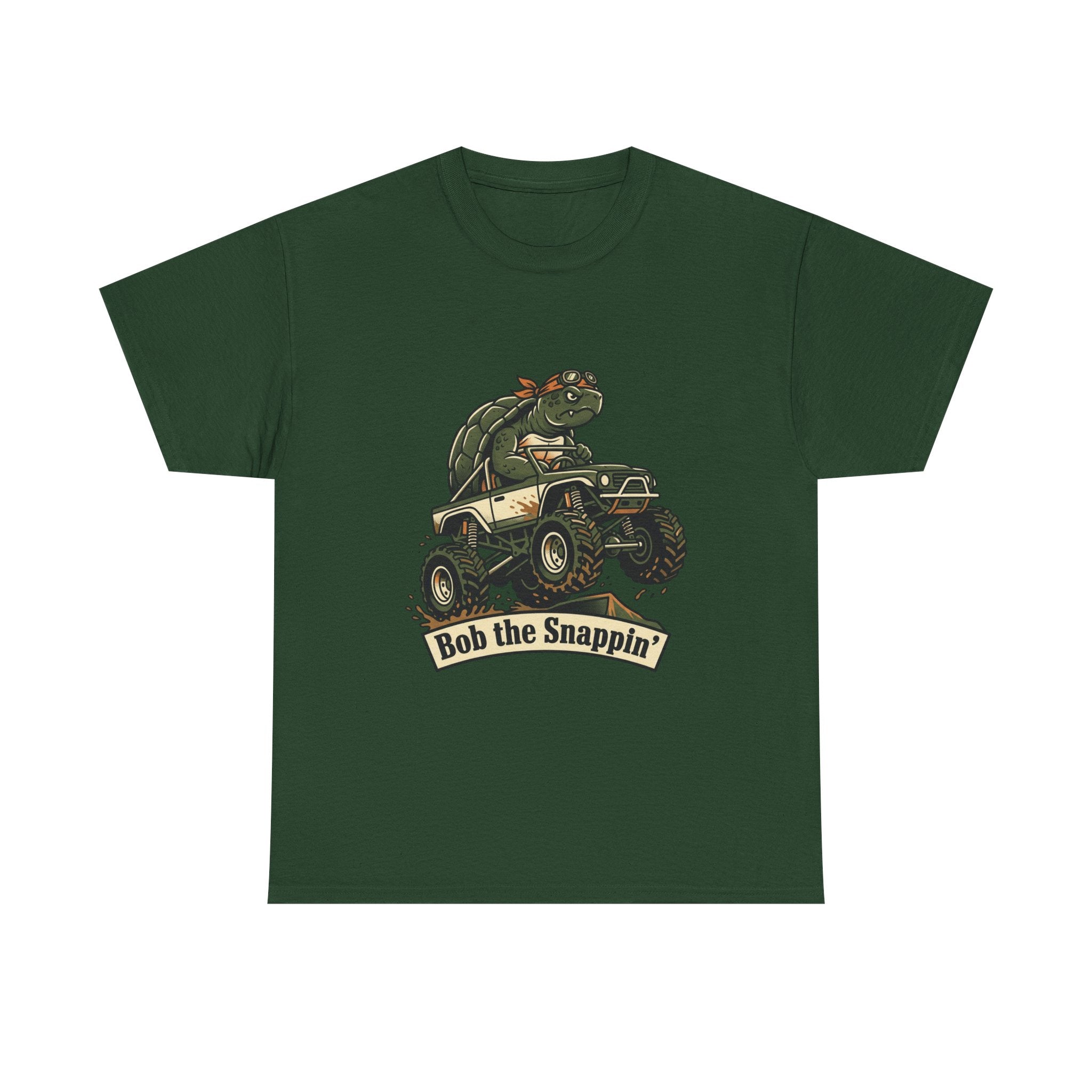 T-Shirt — "Bob the Snappin'" Turtle Monster Truck Graphic Tee