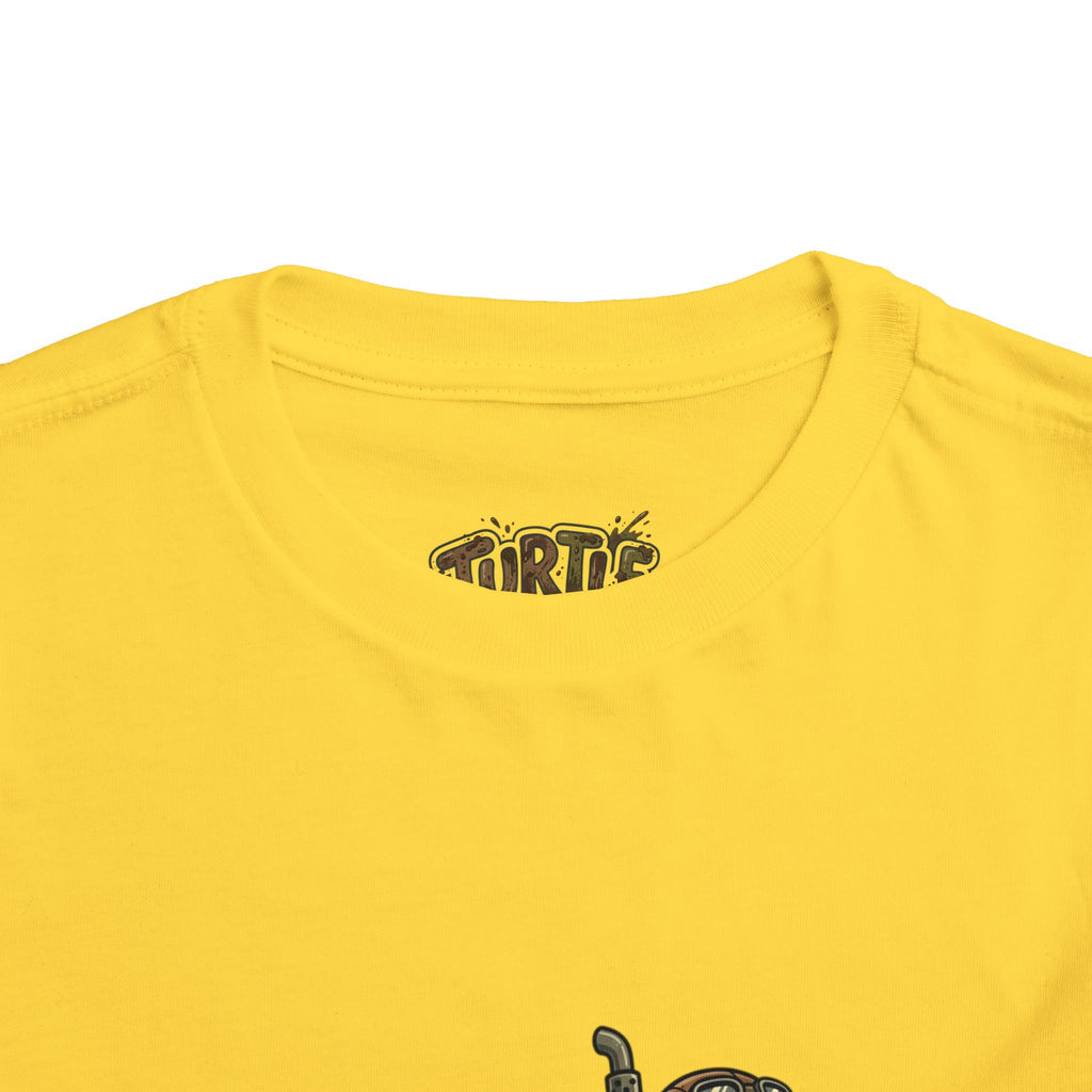 Toddler Tee — 'Turtle Man Mud King' Mud Truck Graphic