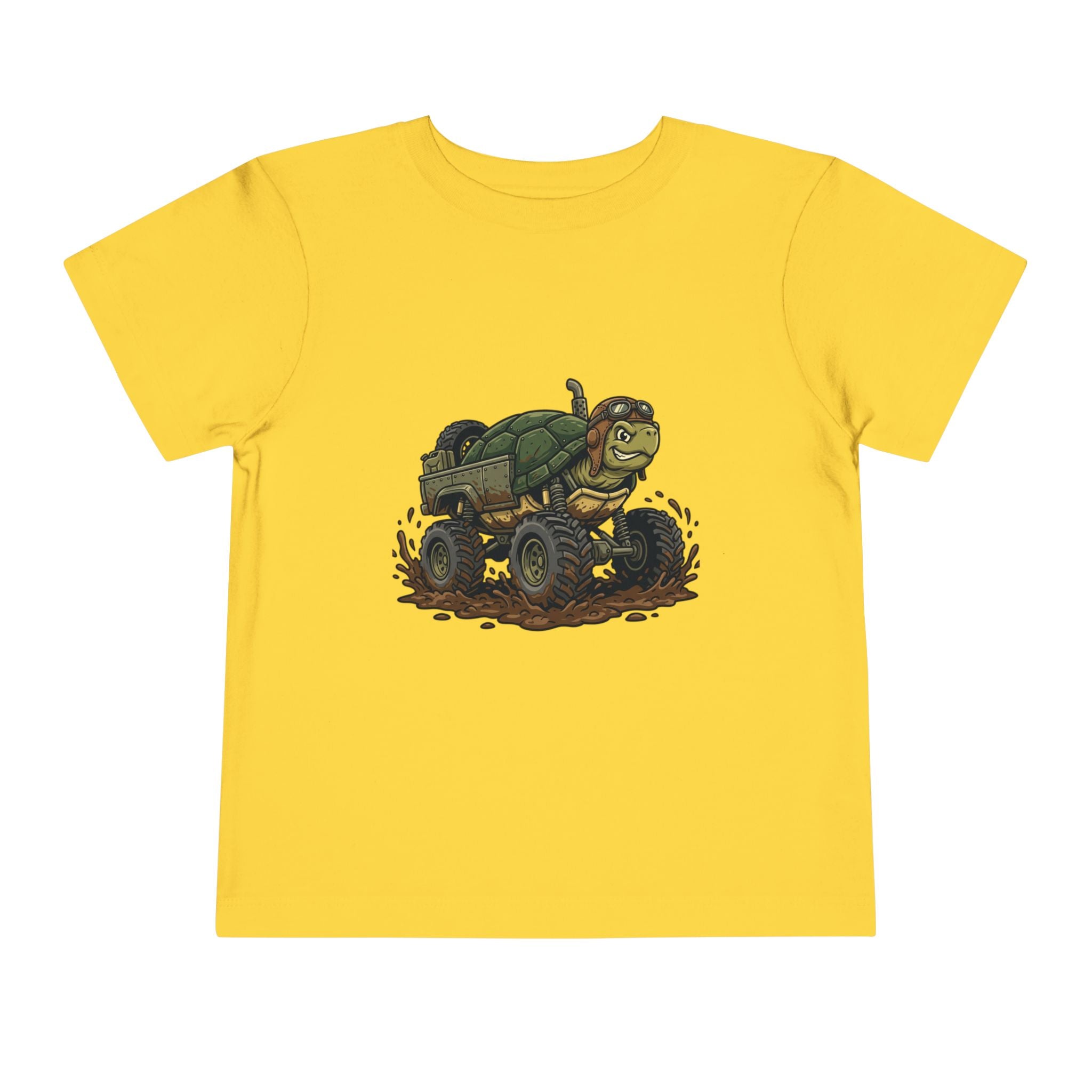 Toddler Tee — 'Turtle Man Mud King' Mud Truck Graphic