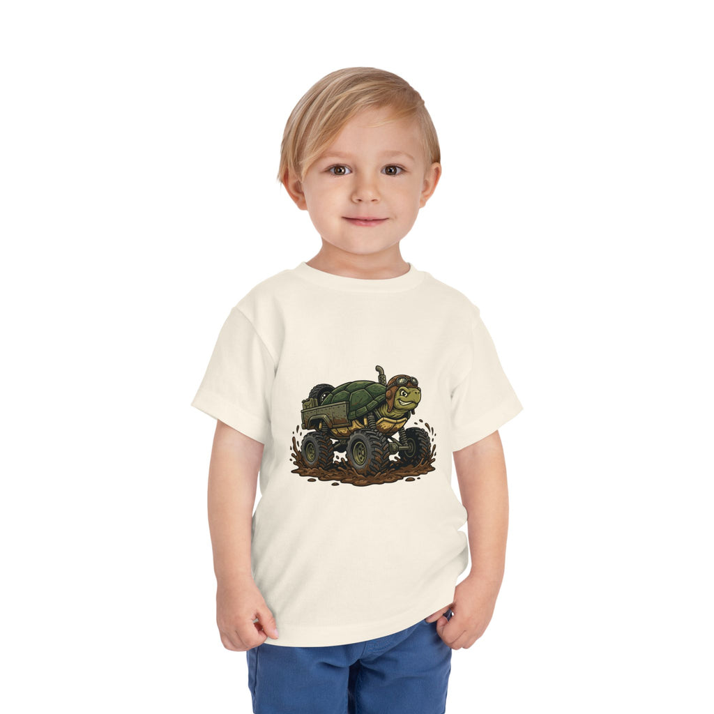 Toddler Tee — 'Turtle Man Mud King' Mud Truck Graphic