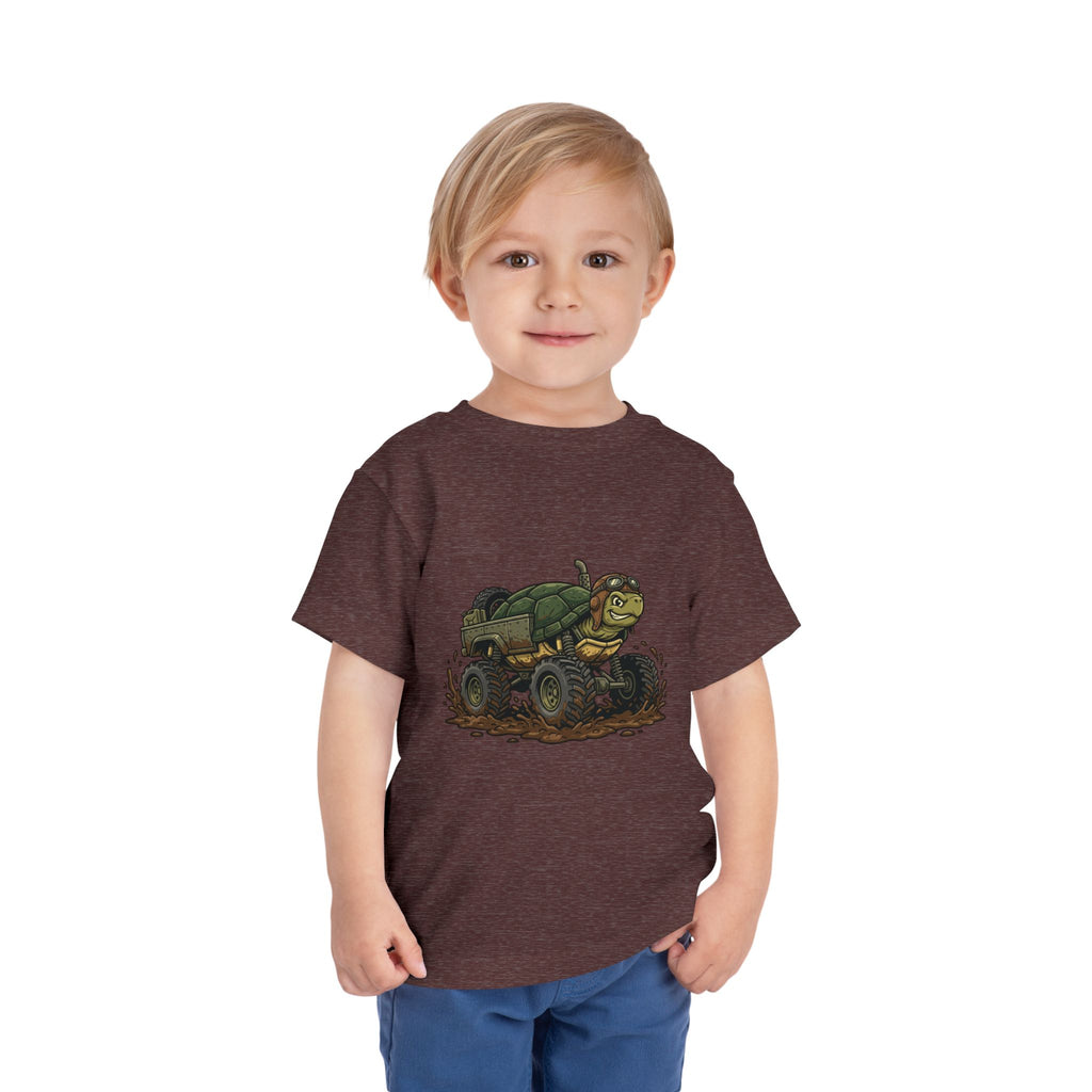 Toddler Tee — 'Turtle Man Mud King' Mud Truck Graphic