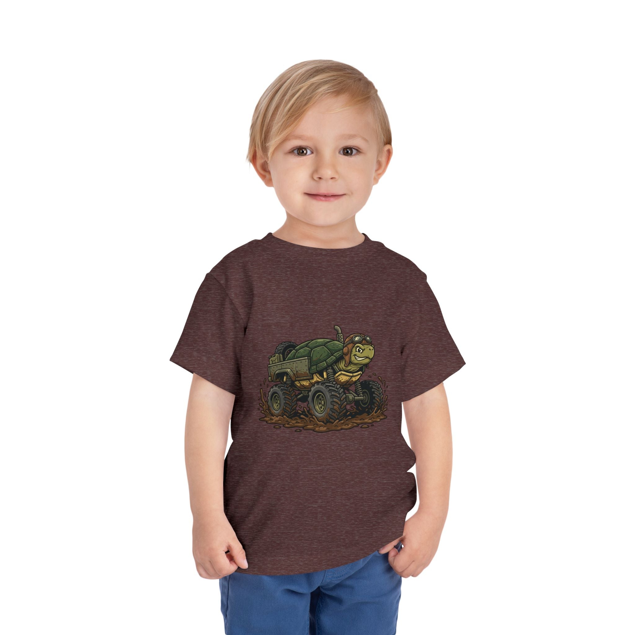 Toddler Tee — 'Turtle Man Mud King' Mud Truck Graphic