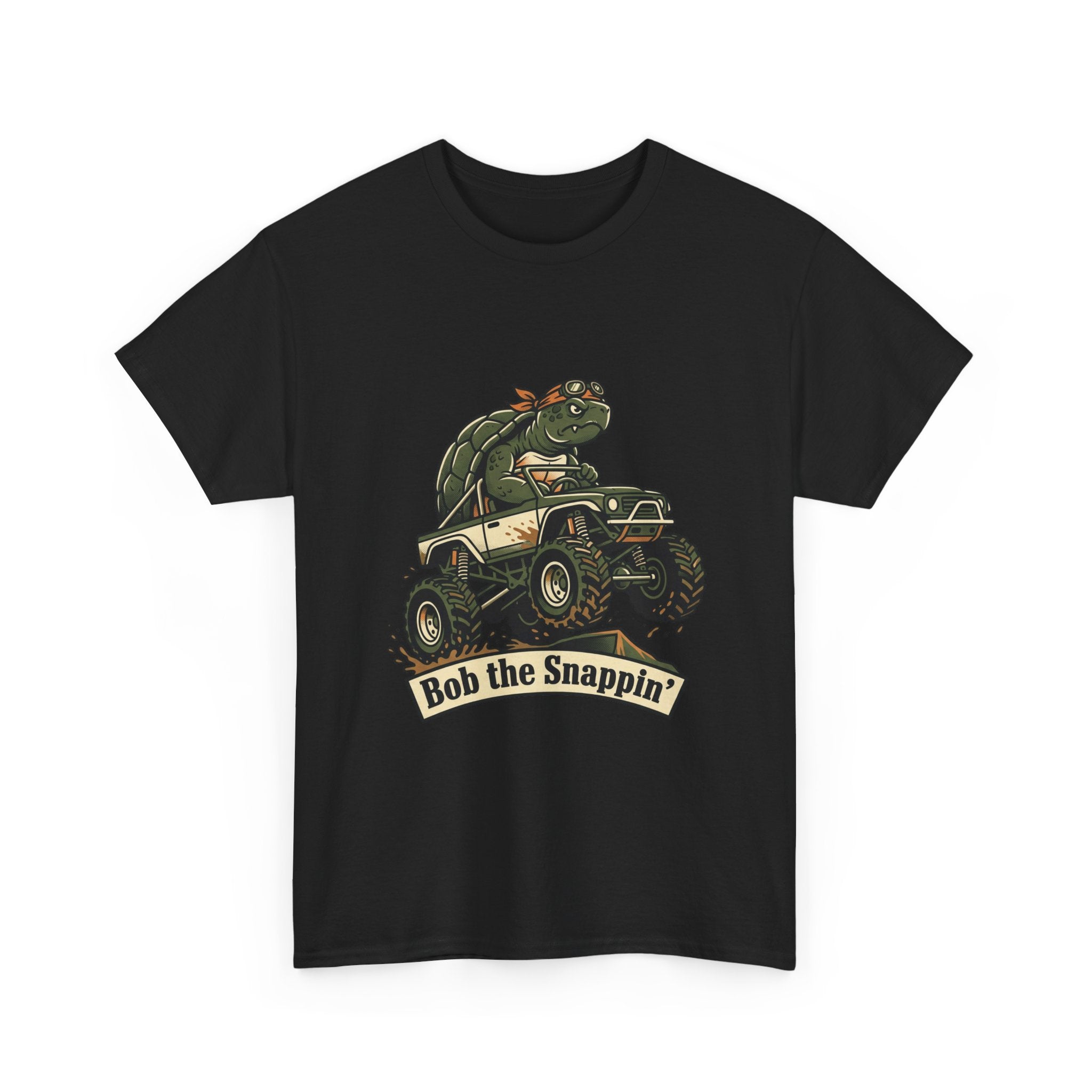 T-Shirt — "Bob the Snappin'" Turtle Monster Truck Graphic Tee