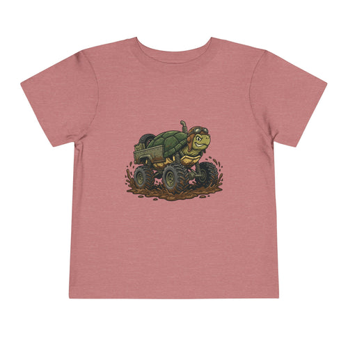 Toddler Tee — 'Turtle Man Mud King' Mud Truck Graphic