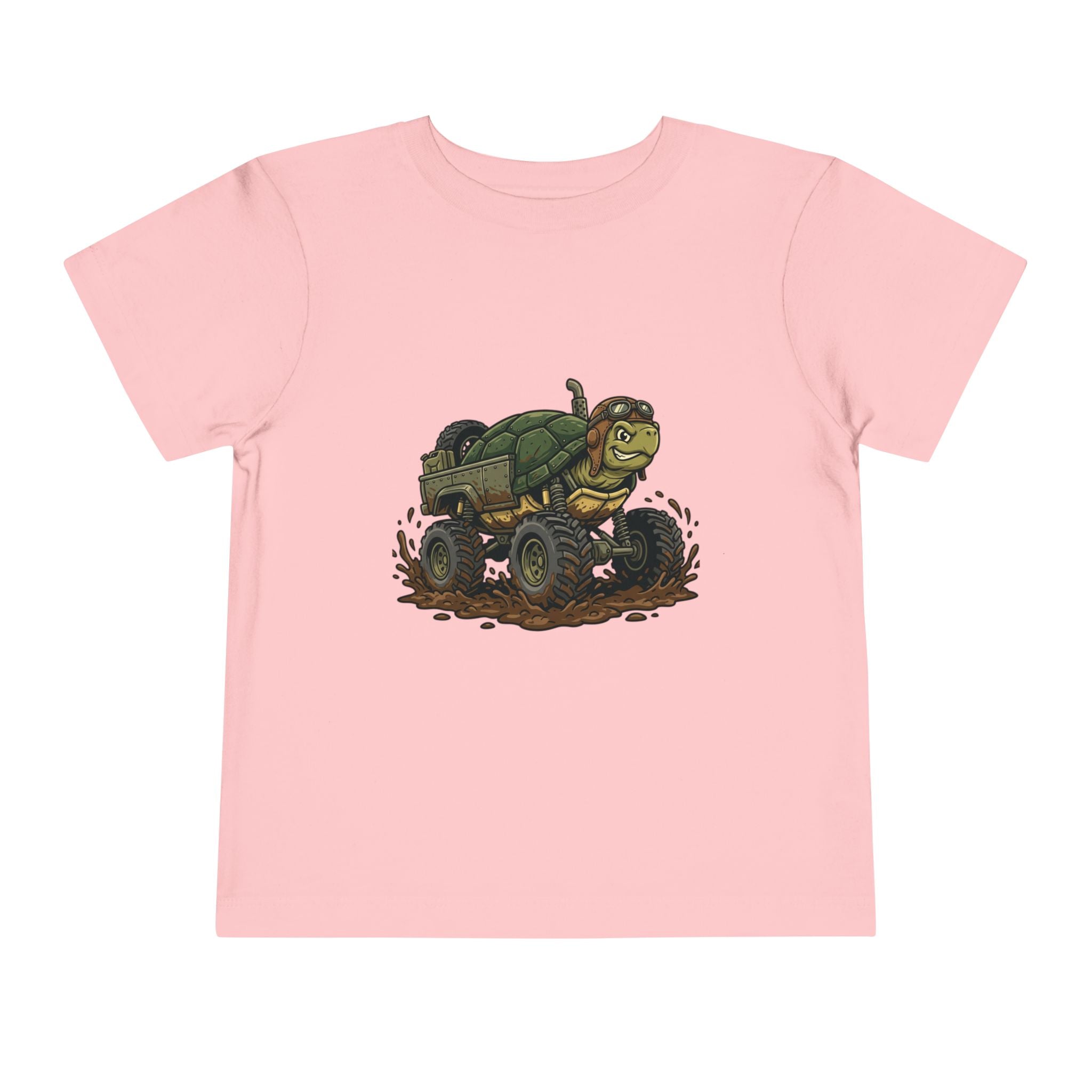 Toddler Tee — 'Turtle Man Mud King' Mud Truck Graphic