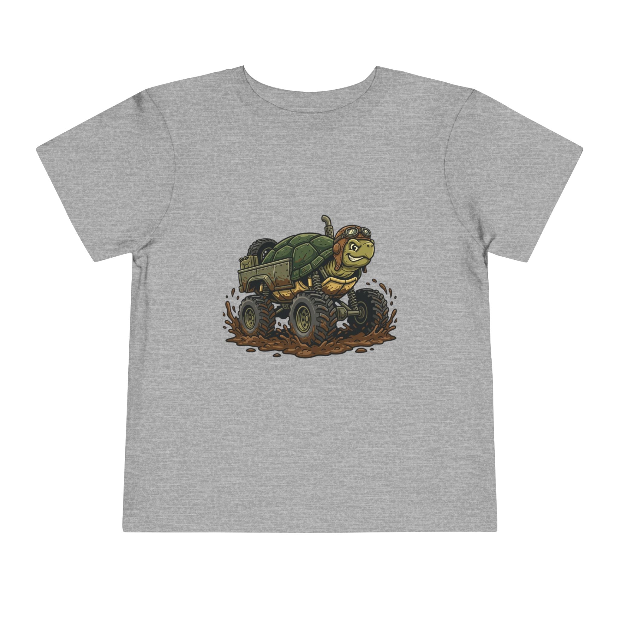 Toddler Tee — 'Turtle Man Mud King' Mud Truck Graphic