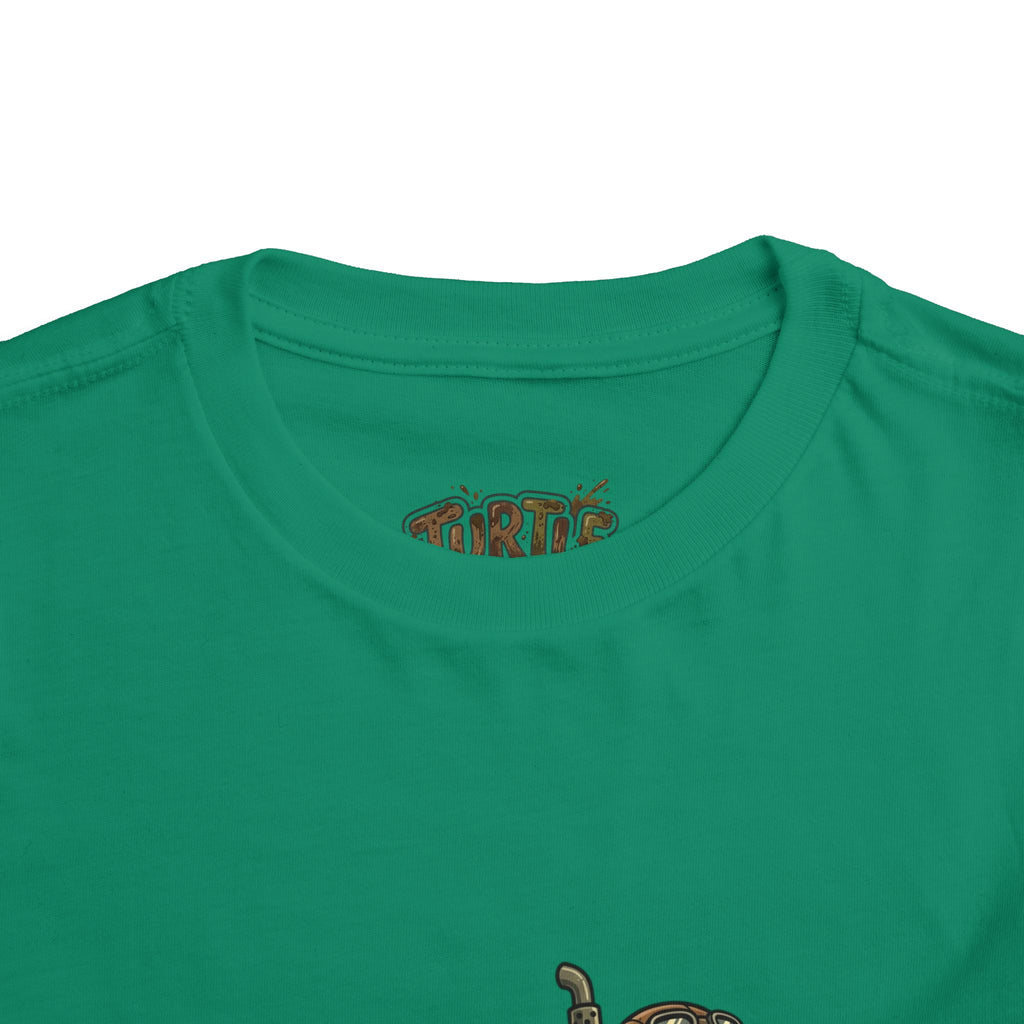 Toddler Tee — 'Turtle Man Mud King' Mud Truck Graphic