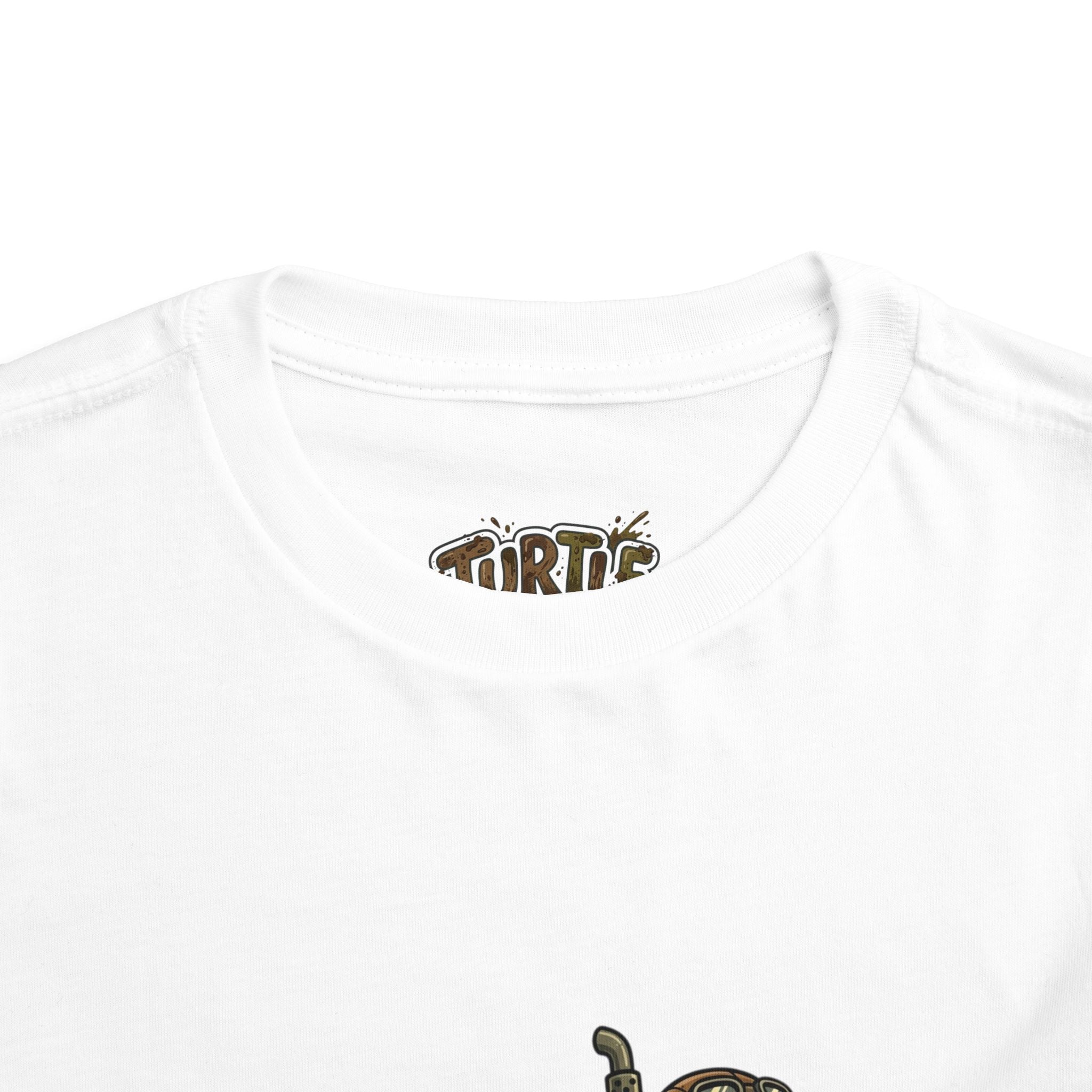 Toddler Tee — 'Turtle Man Mud King' Mud Truck Graphic
