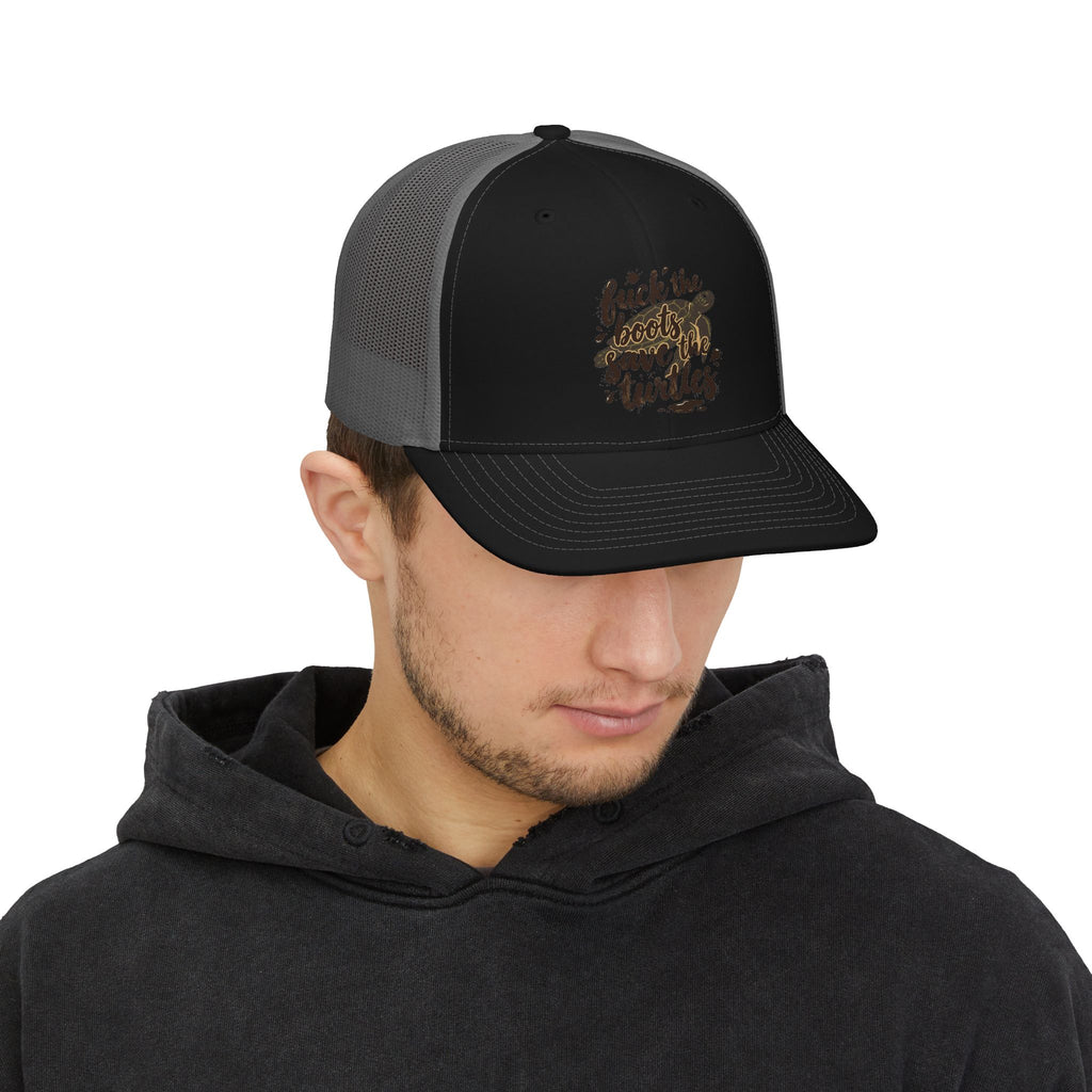 Trucker Cap — “Save the Turtles” Camo Graphic Snapback