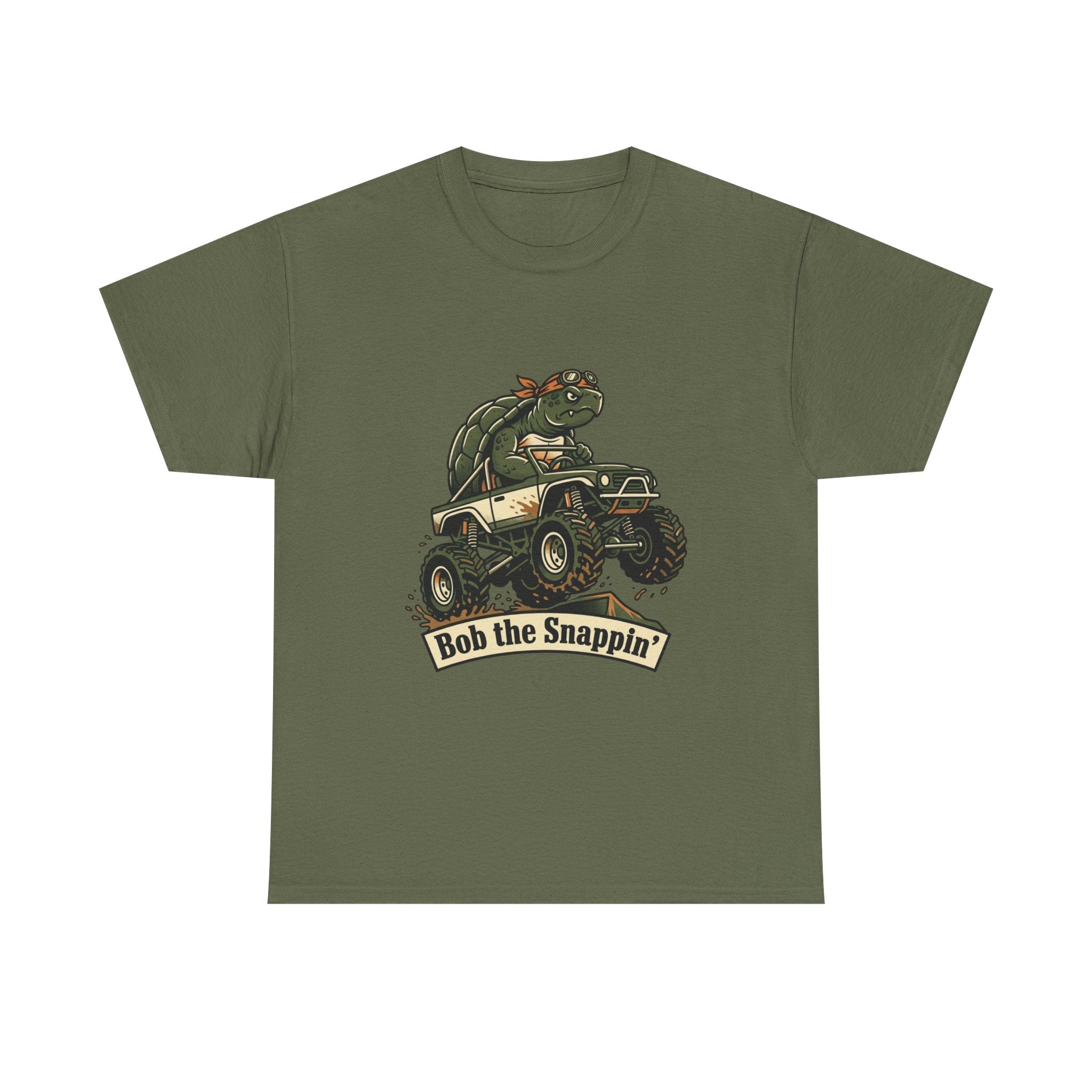 T-Shirt — "Bob the Snappin'" Turtle Monster Truck Graphic Tee