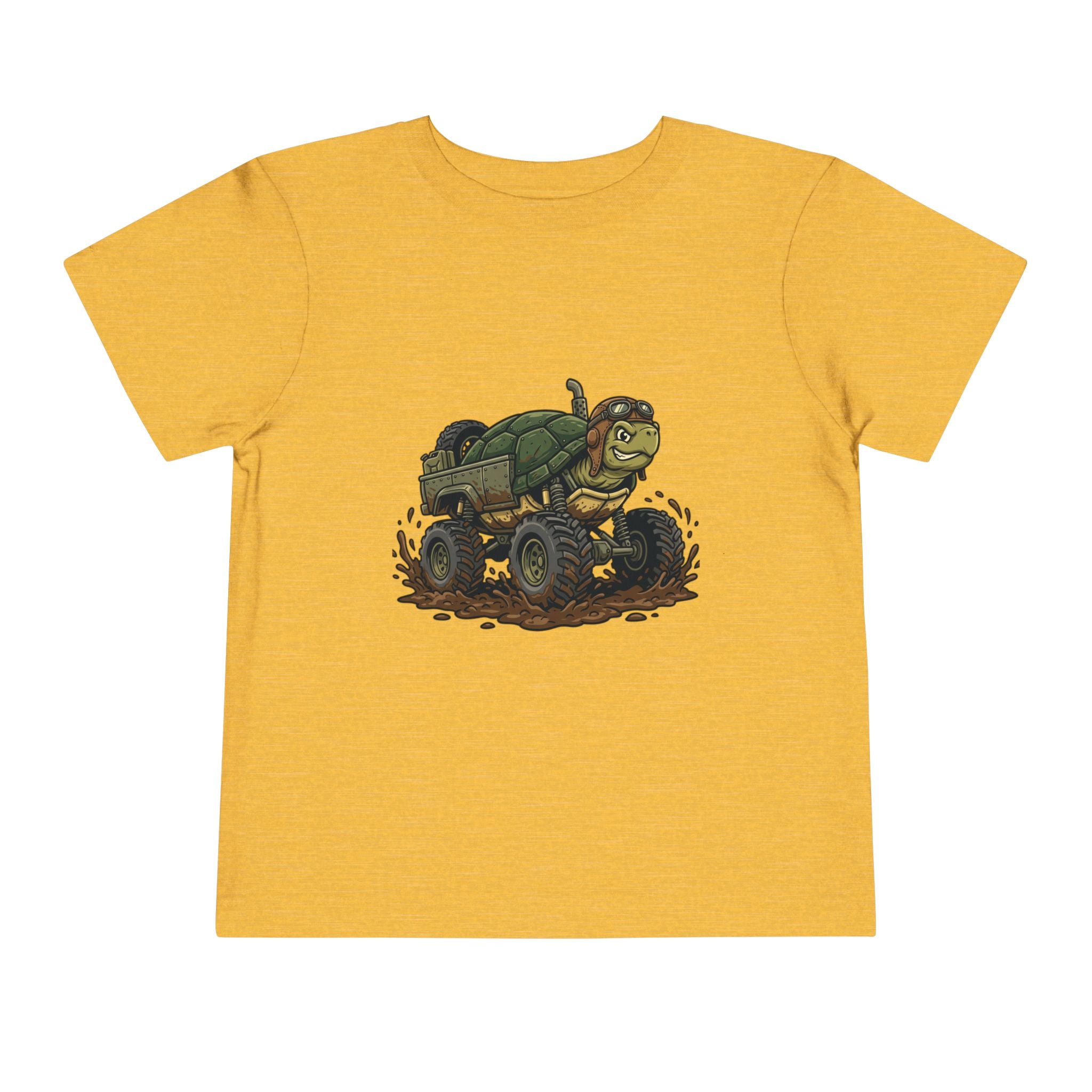 Toddler Tee — 'Turtle Man Mud King' Mud Truck Graphic