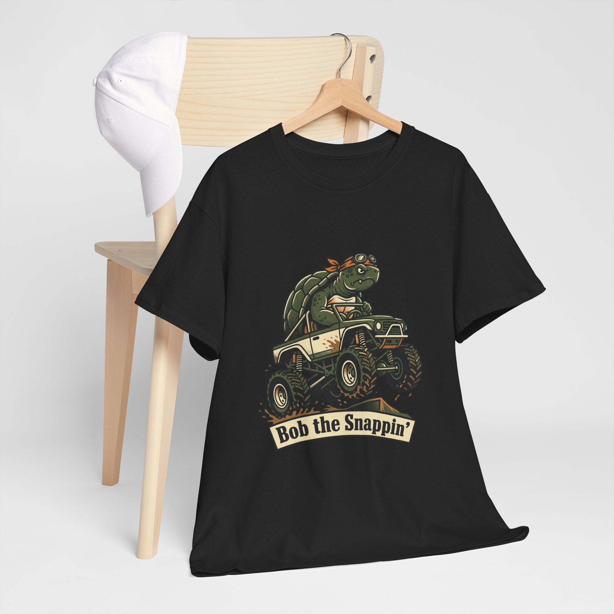 T-Shirt — "Bob the Snappin'" Turtle Monster Truck Graphic Tee
