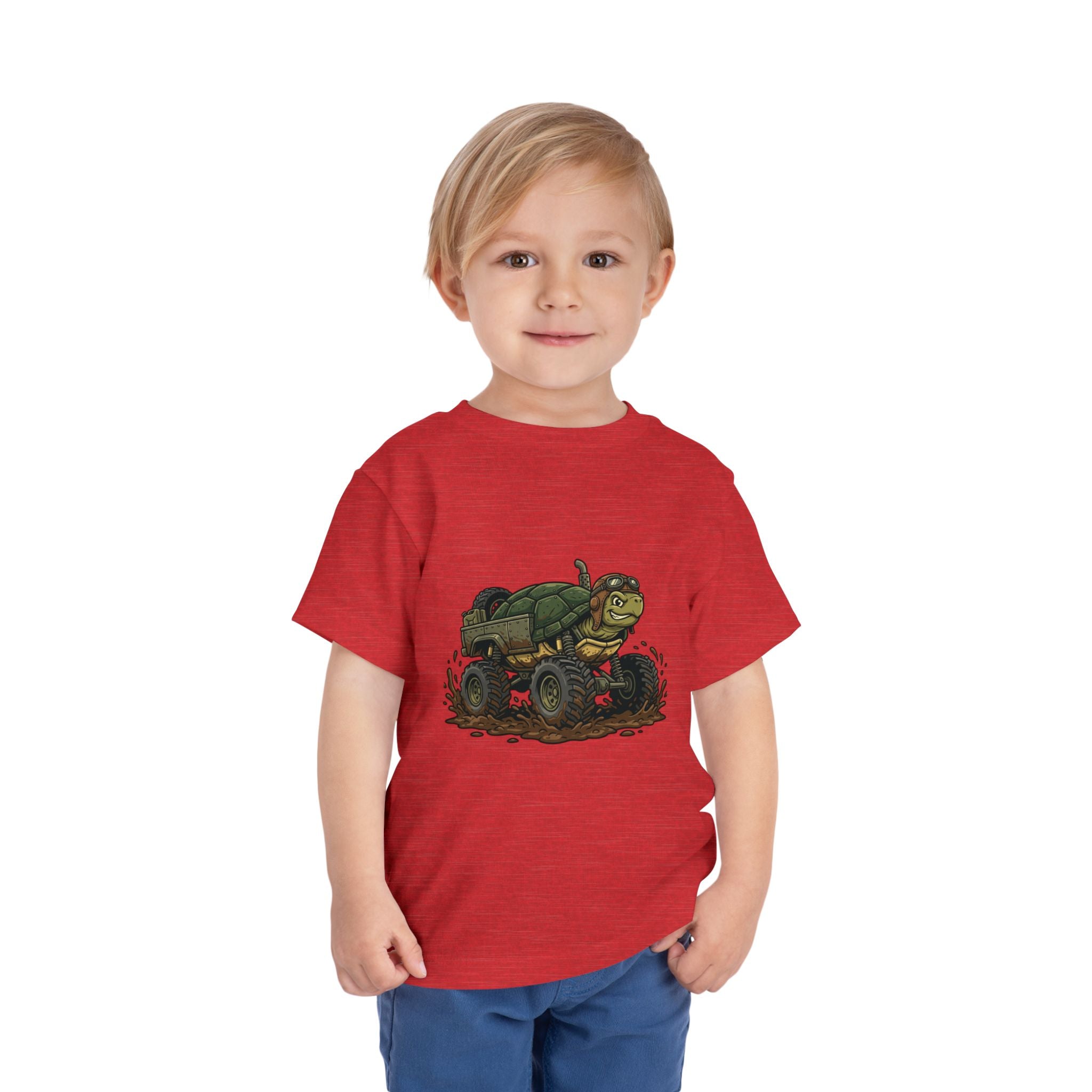 Toddler Tee — 'Turtle Man Mud King' Mud Truck Graphic
