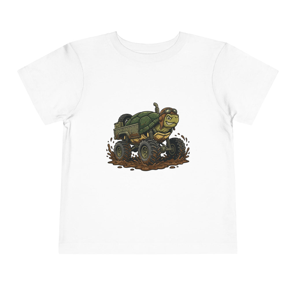 Toddler Tee — 'Turtle Man Mud King' Mud Truck Graphic