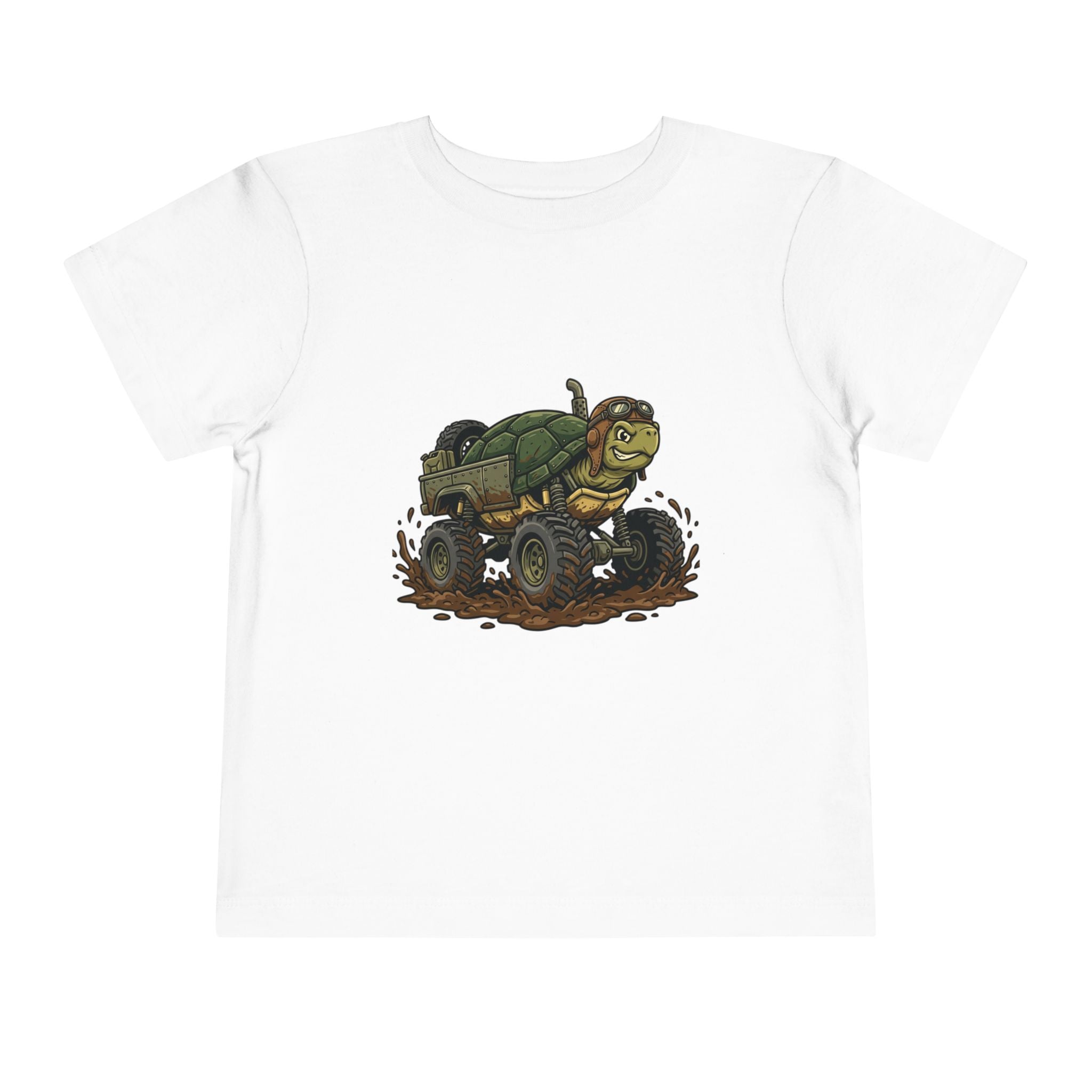Toddler Tee — 'Turtle Man Mud King' Mud Truck Graphic