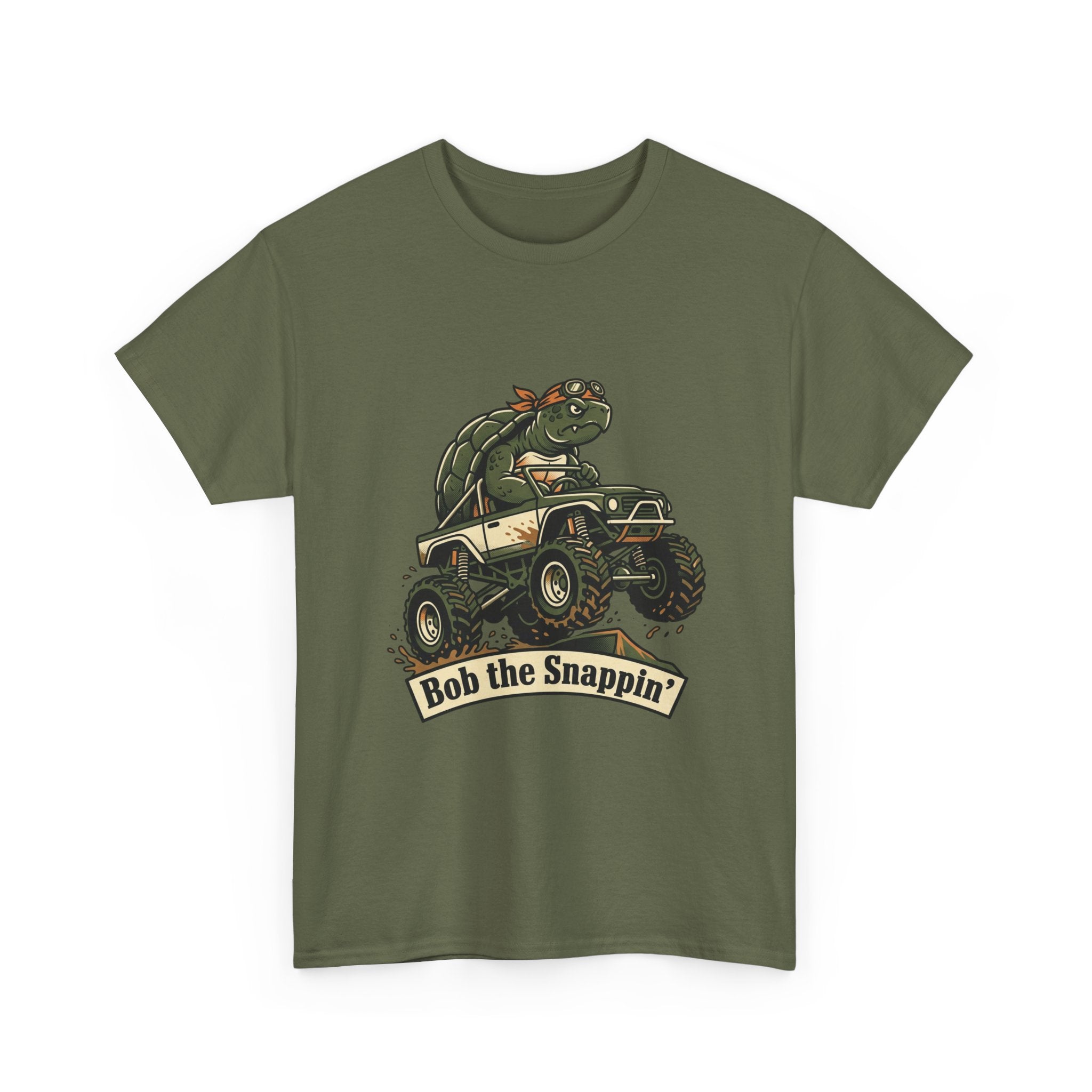 T-Shirt — "Bob the Snappin'" Turtle Monster Truck Graphic Tee