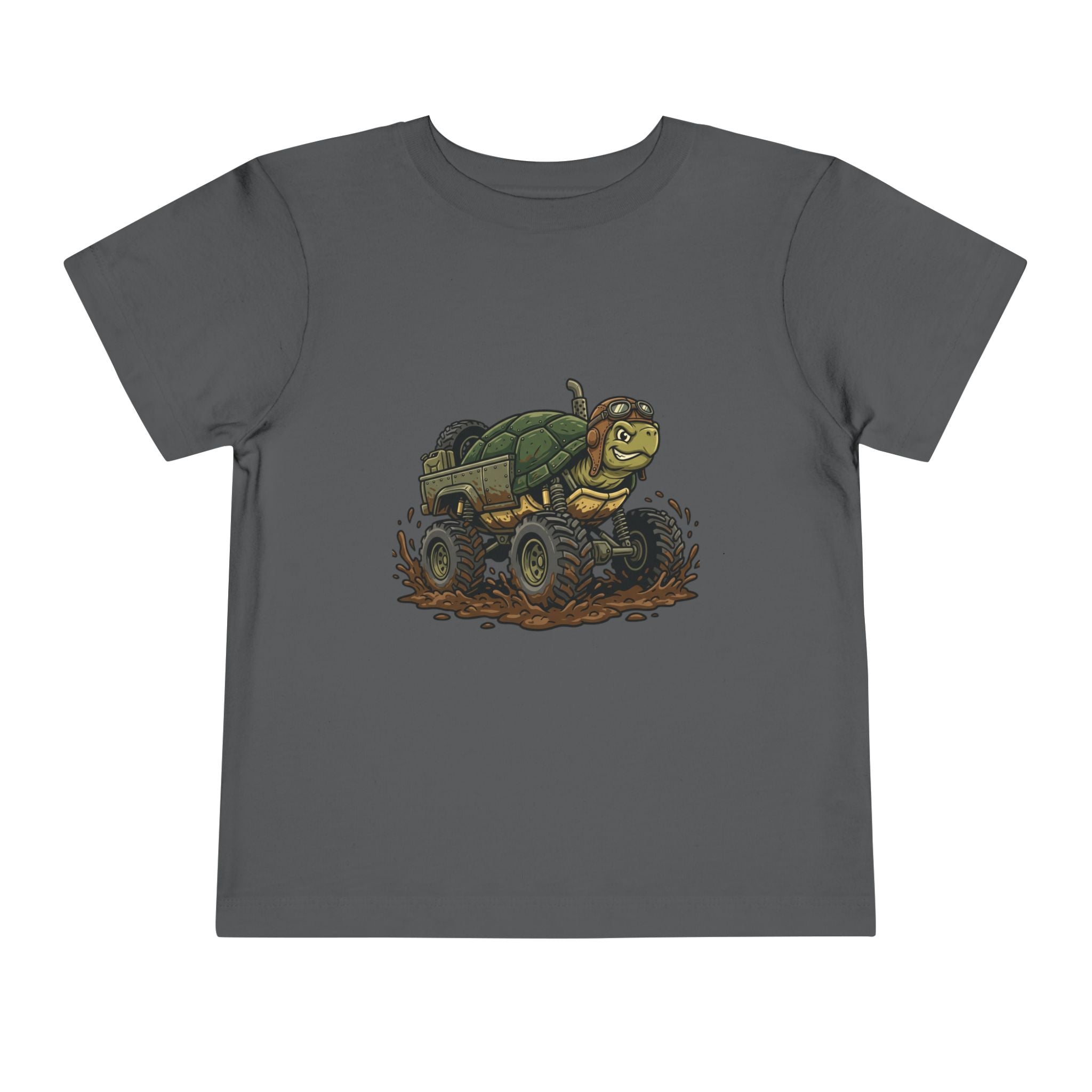 Toddler Tee — 'Turtle Man Mud King' Mud Truck Graphic