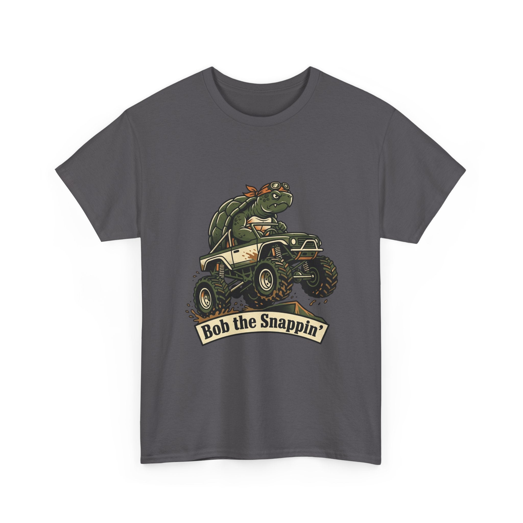 T-Shirt — "Bob the Snappin'" Turtle Monster Truck Graphic Tee