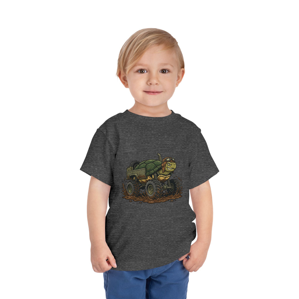 Toddler Tee — 'Turtle Man Mud King' Mud Truck Graphic