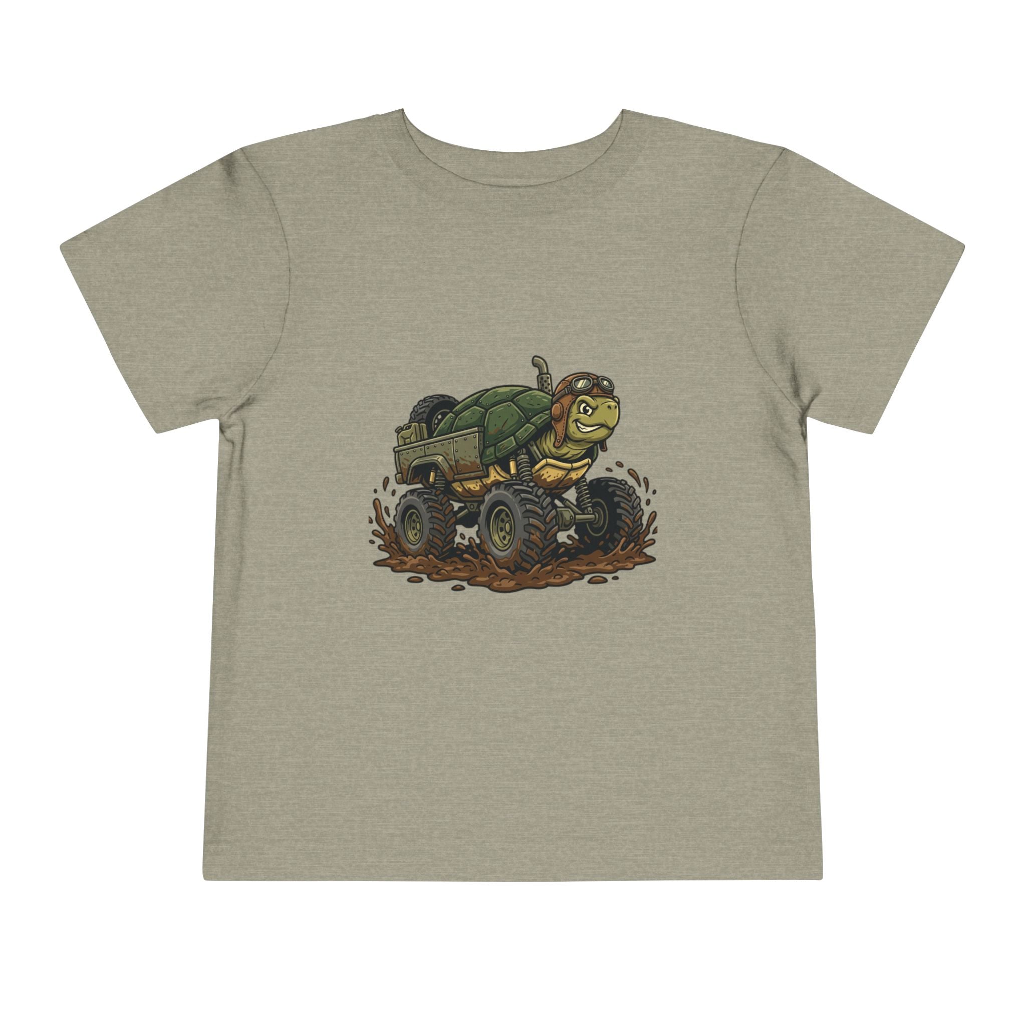 Toddler Tee — 'Turtle Man Mud King' Mud Truck Graphic