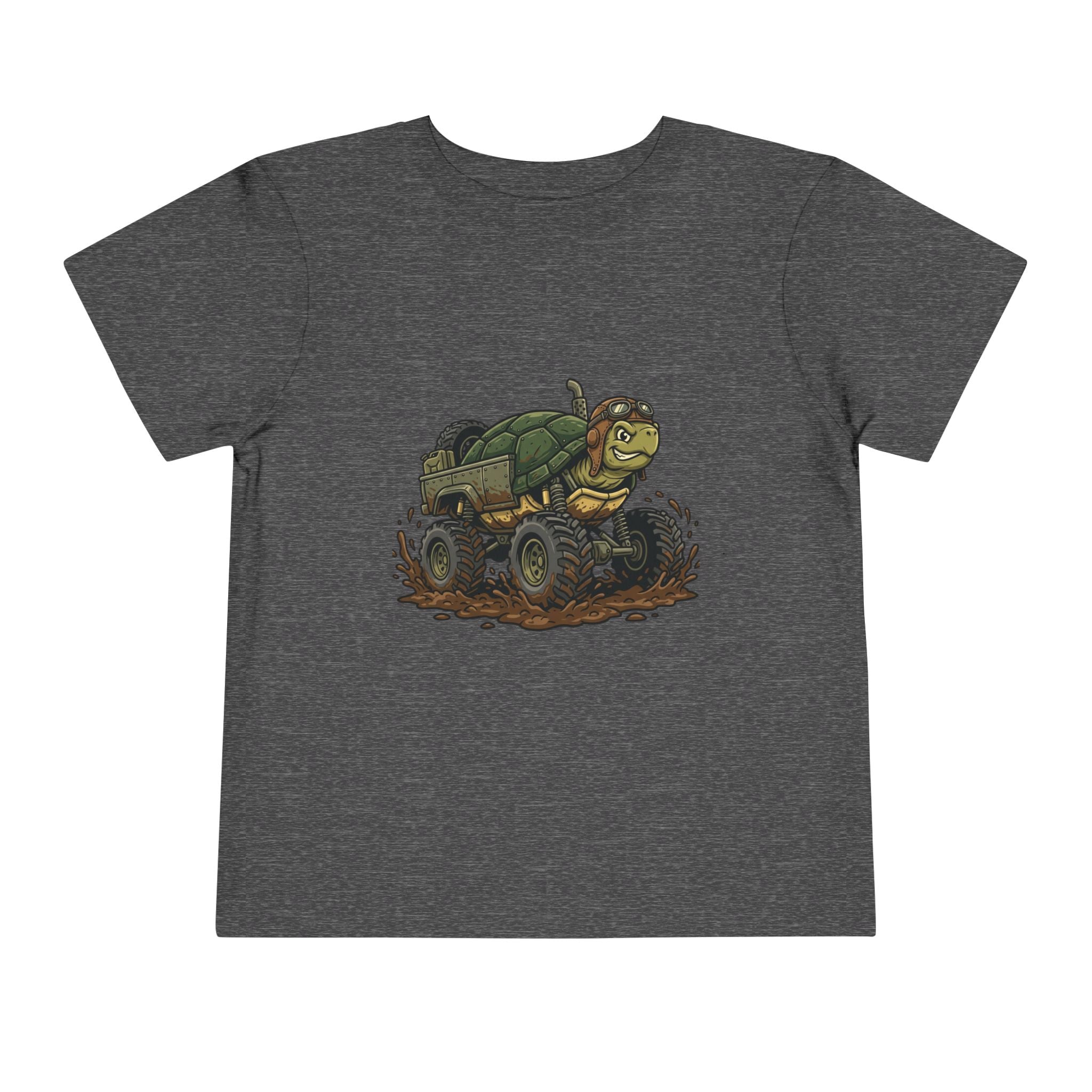 Toddler Tee — 'Turtle Man Mud King' Mud Truck Graphic