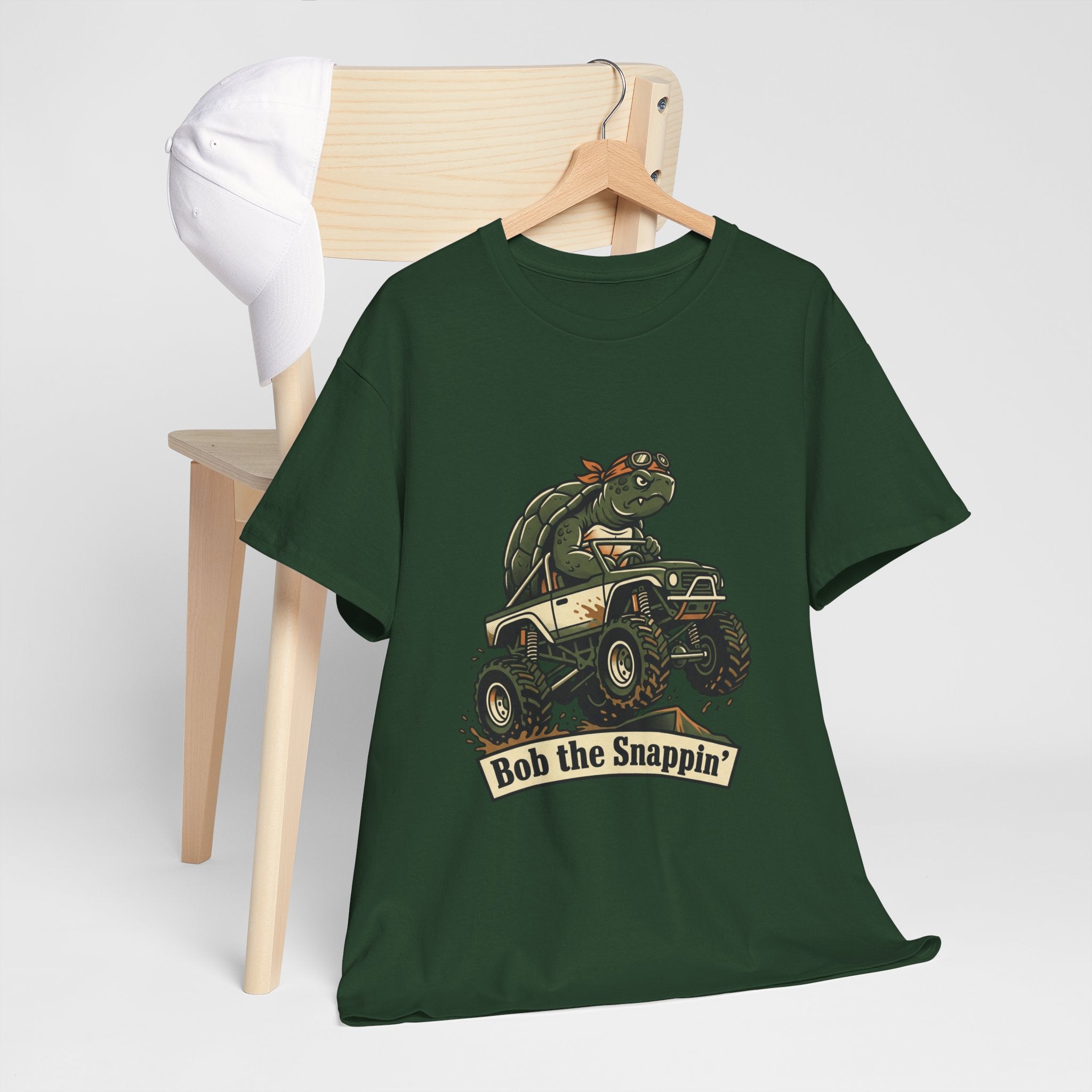 T-Shirt — "Bob the Snappin'" Turtle Monster Truck Graphic Tee