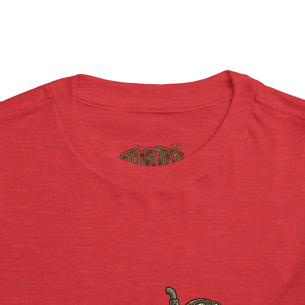 Toddler Tee — 'Turtle Man Mud King' Mud Truck Graphic