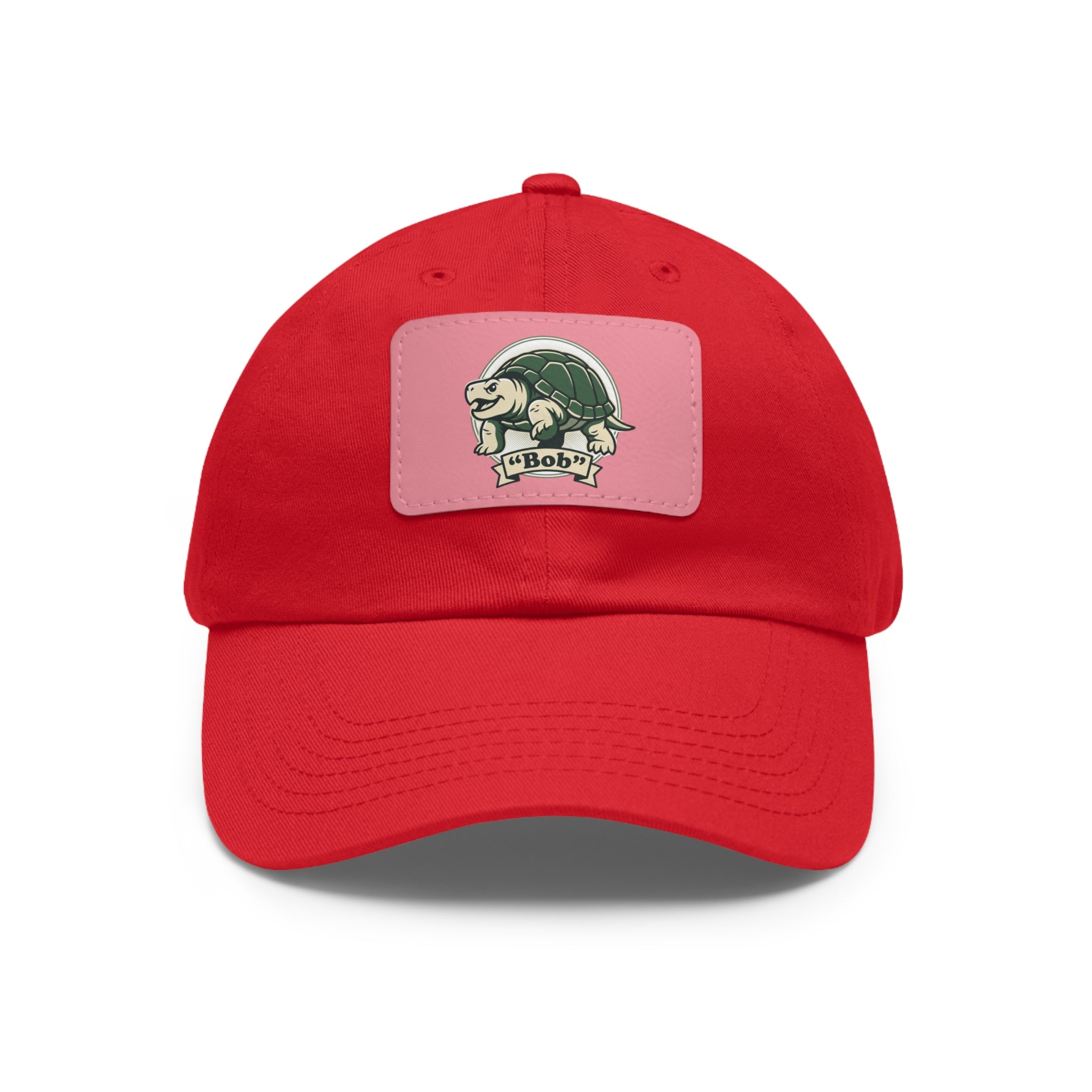 Turtle Logo Dad Hat with Leather Patch — Vintage Coastal Outdoors Cap