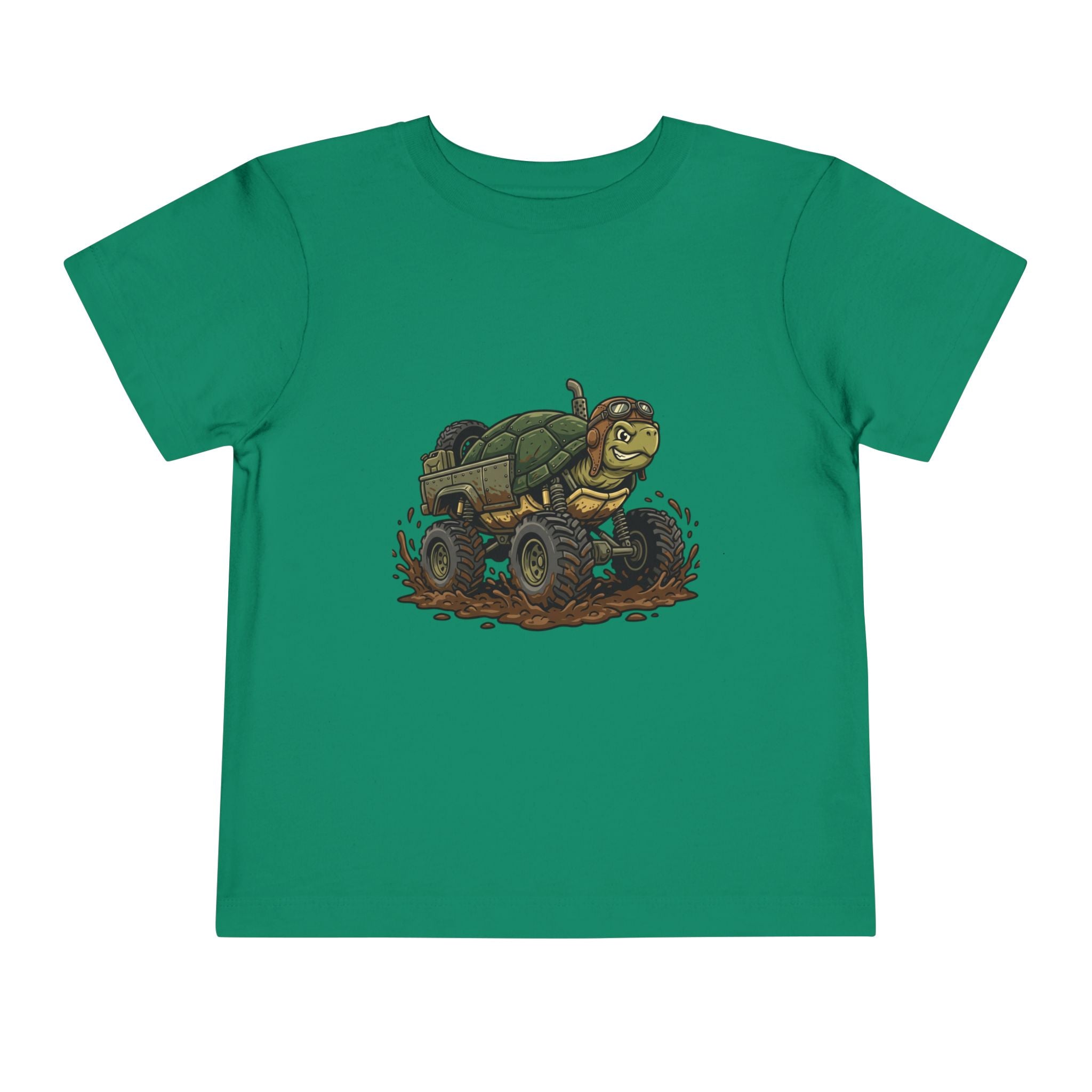 Toddler Tee — 'Turtle Man Mud King' Mud Truck Graphic