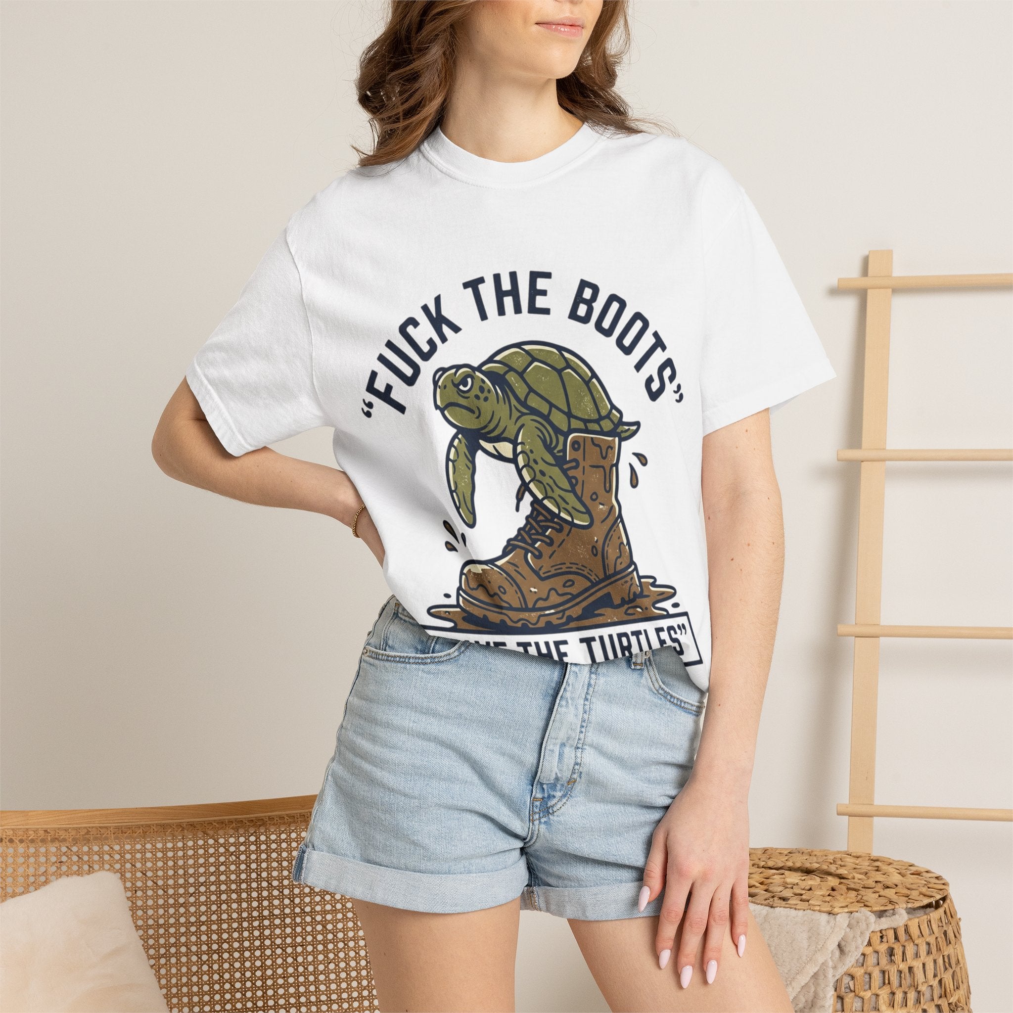 Save the Turtles Graphic Tee — "Turtle Man" Environmental T-Shirt