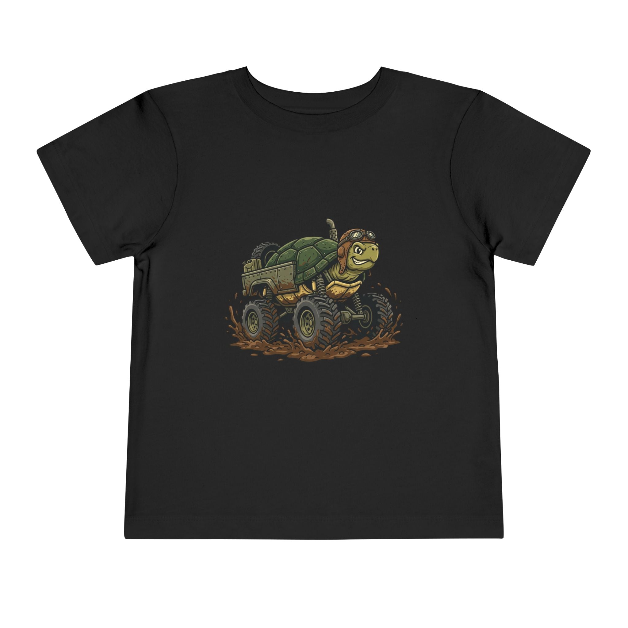 Toddler Tee — 'Turtle Man Mud King' Mud Truck Graphic
