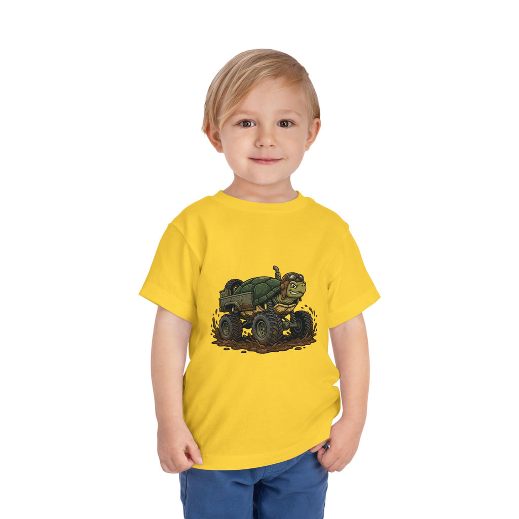Toddler Tee — 'Turtle Man Mud King' Mud Truck Graphic