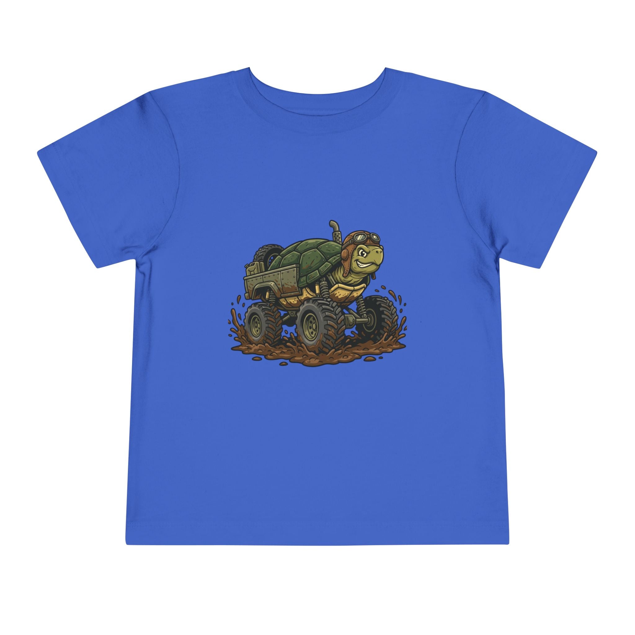 Toddler Tee — 'Turtle Man Mud King' Mud Truck Graphic