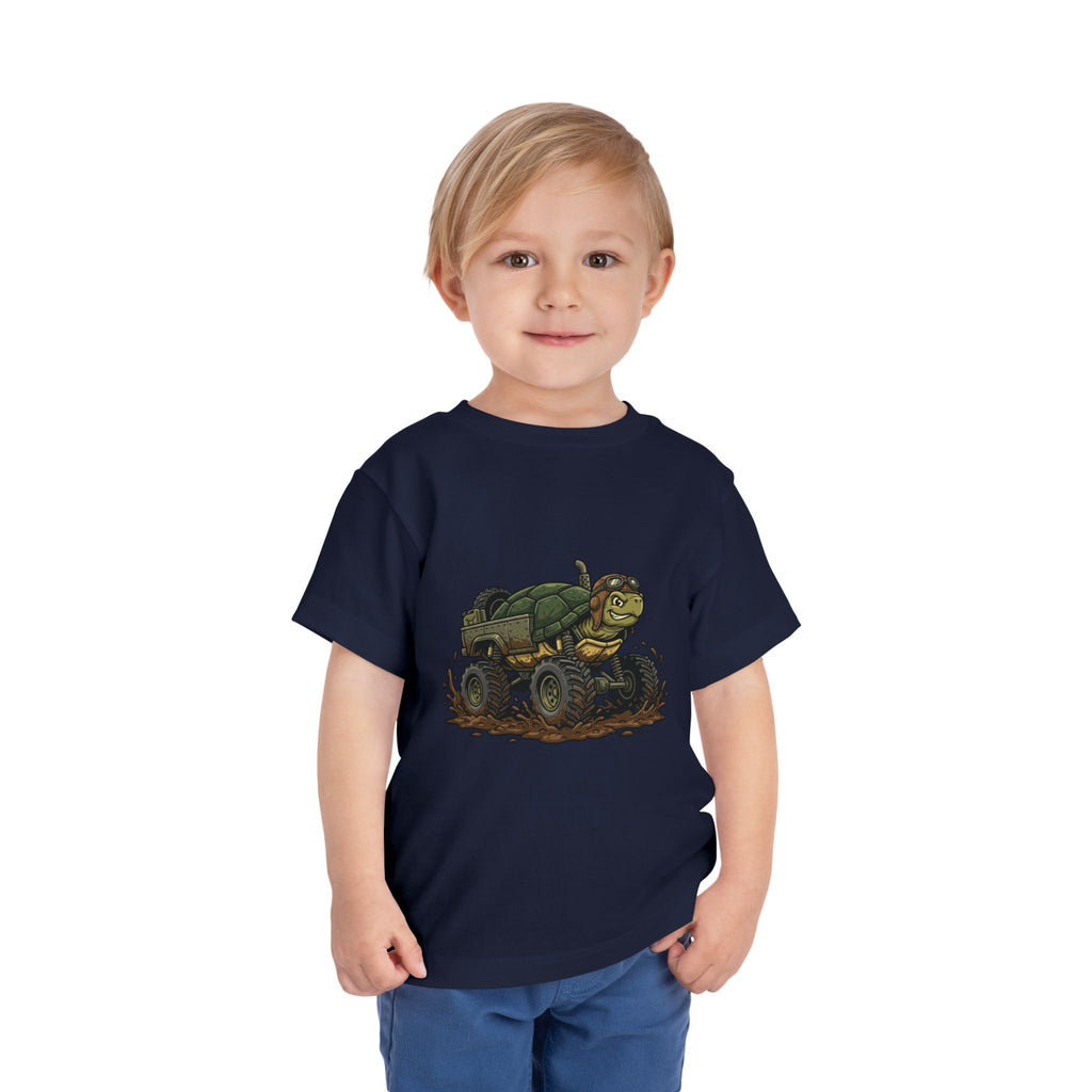 Toddler Tee — 'Turtle Man Mud King' Mud Truck Graphic